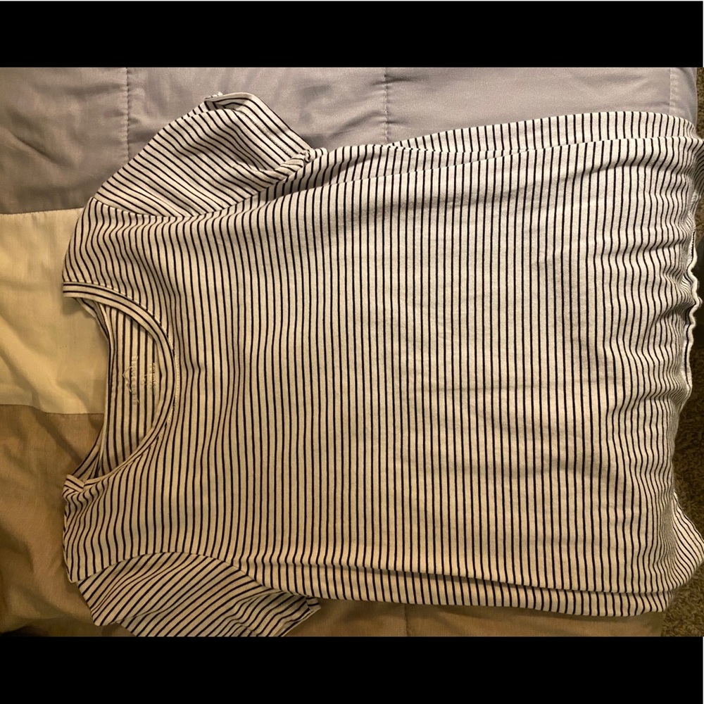 Striped short sleeve